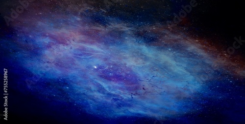Fototapeta Naklejka Na Ścianę i Meble -  background with space nebula theme