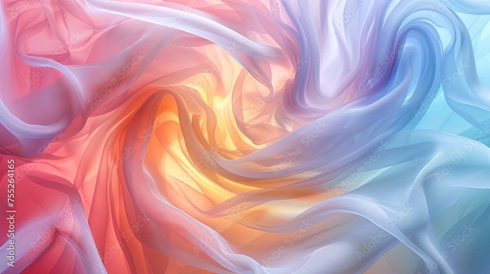 abstract twirling pastell colors as background wallpaper 