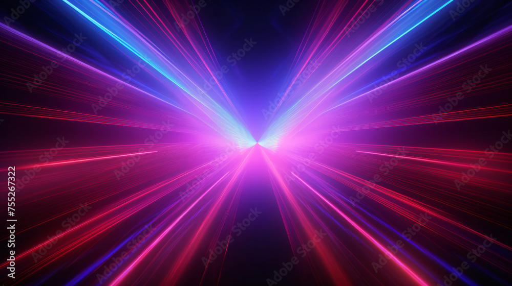 Obraz premium Colorful radioactive gradient abstract graphic poster PPT background, futuristic technology-sense abstract art background