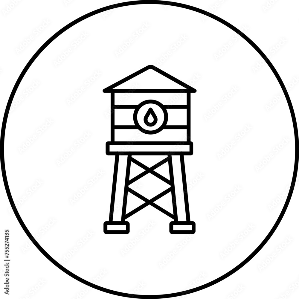 Water Tower Icon Water Tower Icon