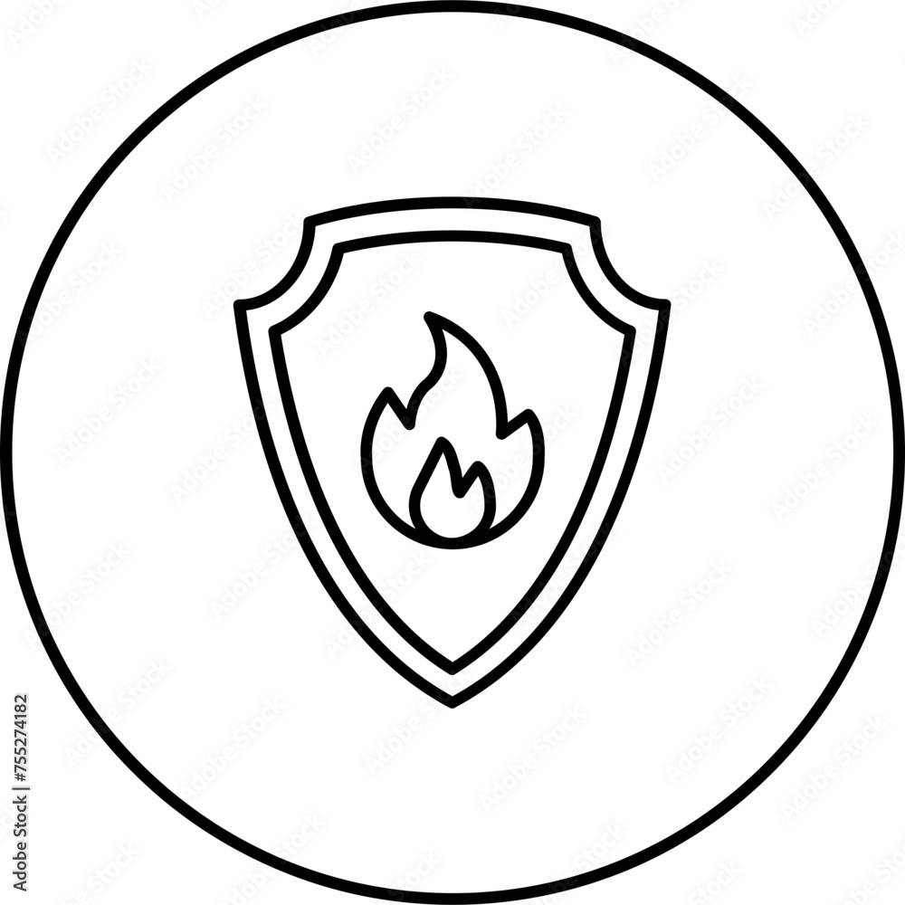 Fire Shield Icon Fire Shield Icon
