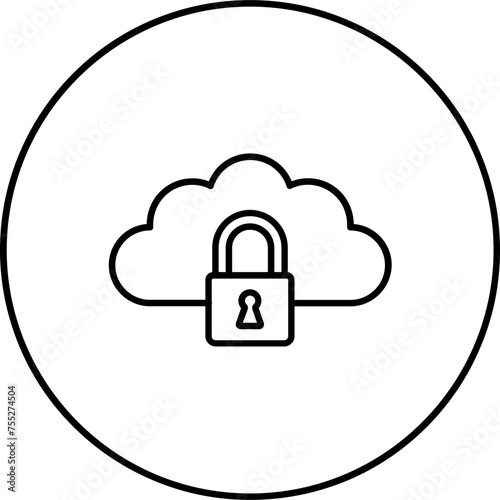 Cloud Lock Icon