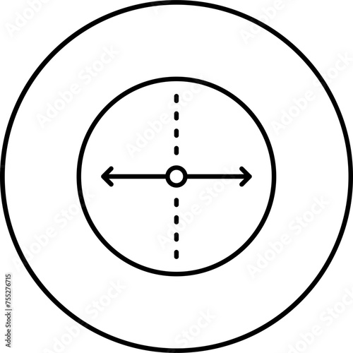 Diameter Icon