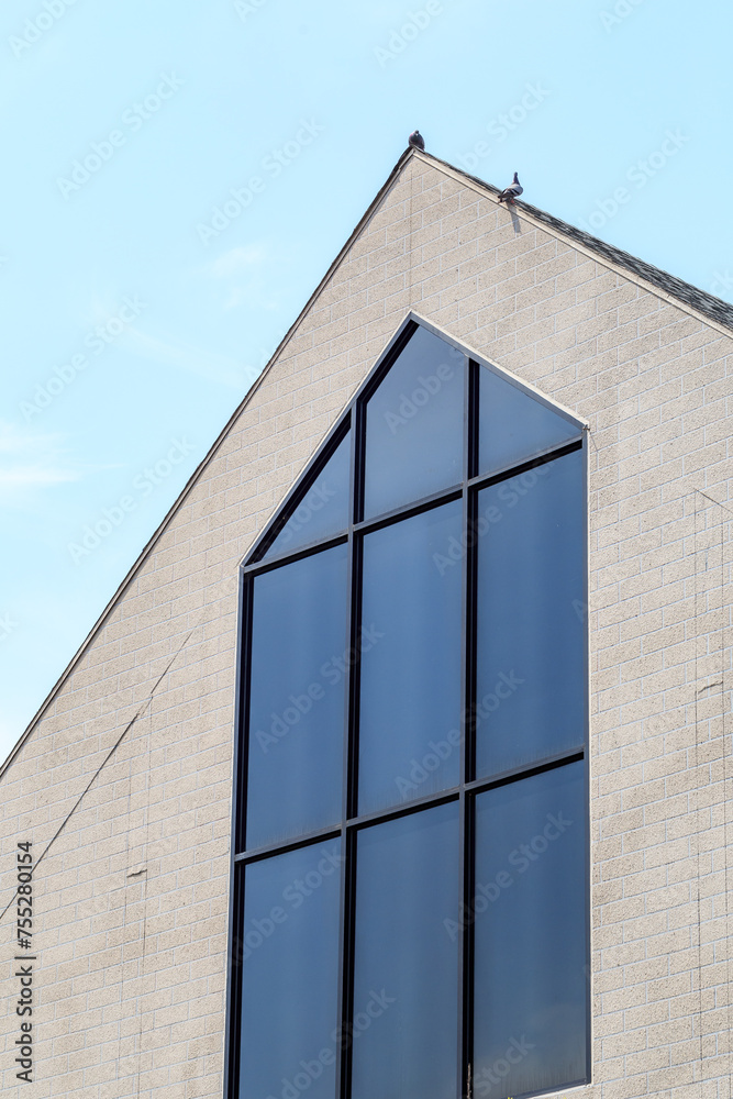 conservatory under the rooftop, Modern luxury apartment building. conservatory under the rooftop, Modern luxury apartment building.