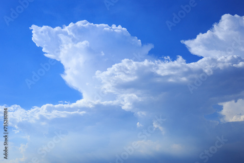 Light in the clouds in the blue sky,  Sky clouds, Beautiful clouds movement in the sky.