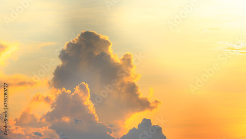 golden sky, clouds, background image