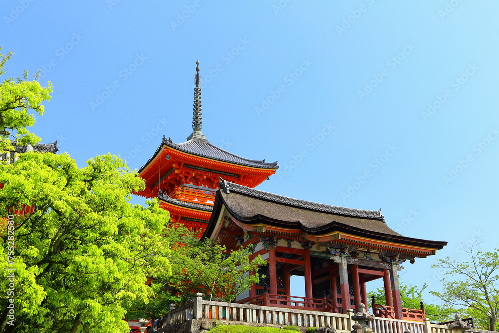 日本の原風景　清水寺, 京都,五重塔