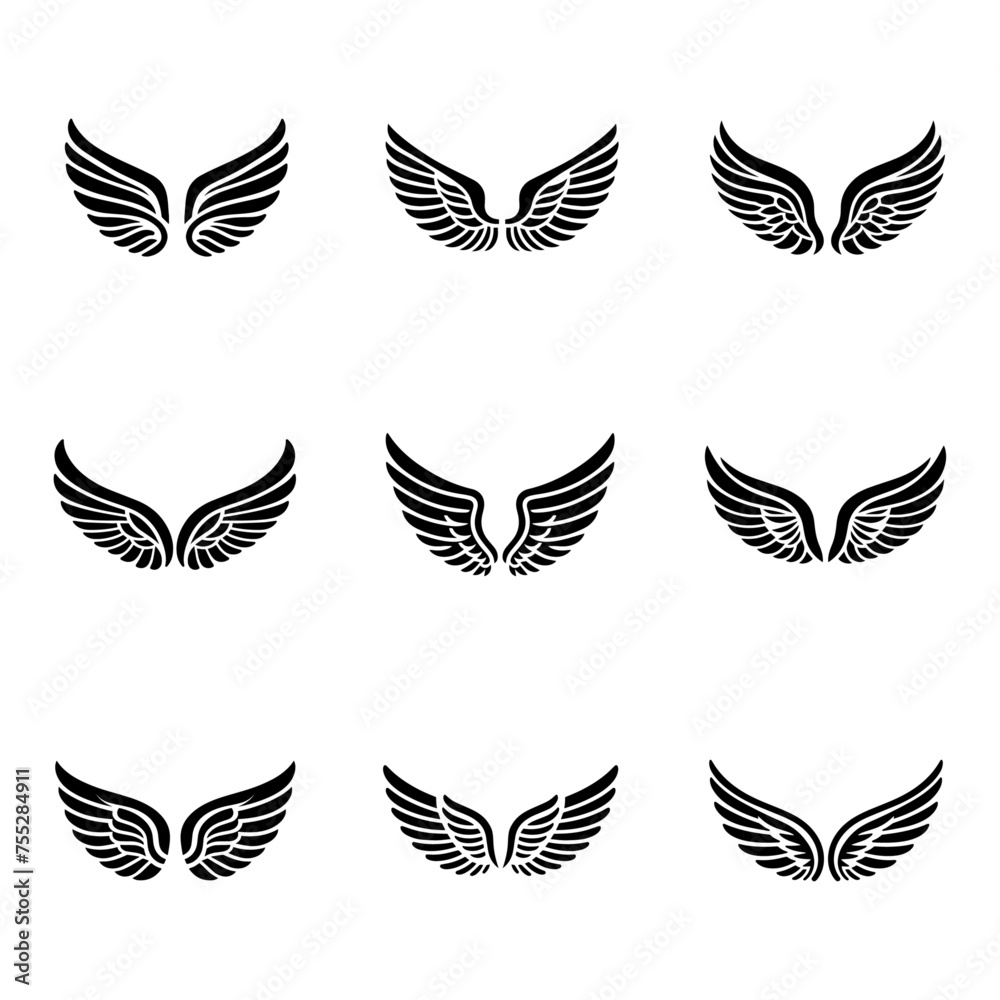 wing, wings, badge, eagle, bird, bird wings, angel wings