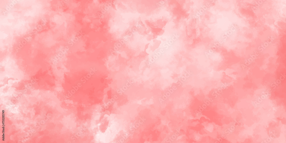 Abstract soft pink watercolor background. Soft pink grunge background frame. Grunge pink-white background with strokes of paint. watercolor smoke background texture.