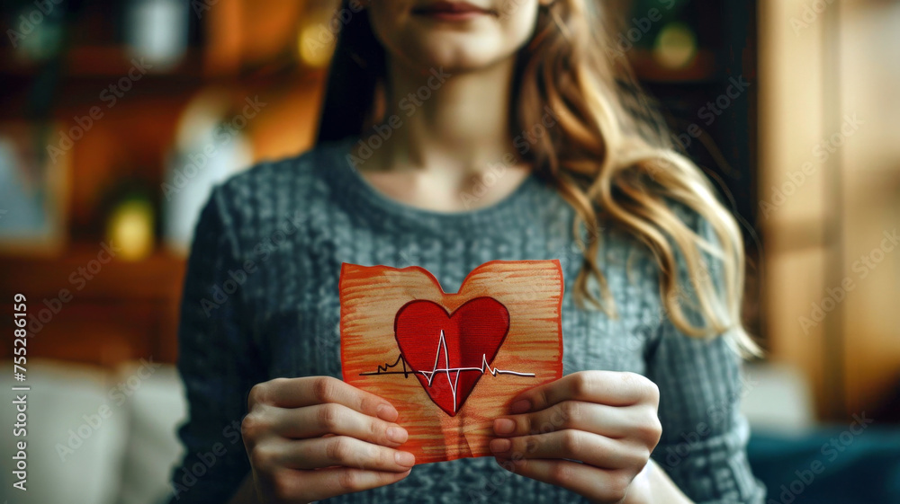 health care and world heart day concept. Generated-AI health care and world heart day concept. Generated-AI