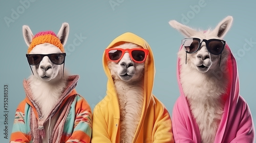 group of llama © qaiser