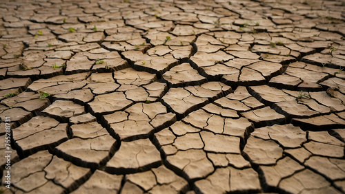 dry cracked earth texture background