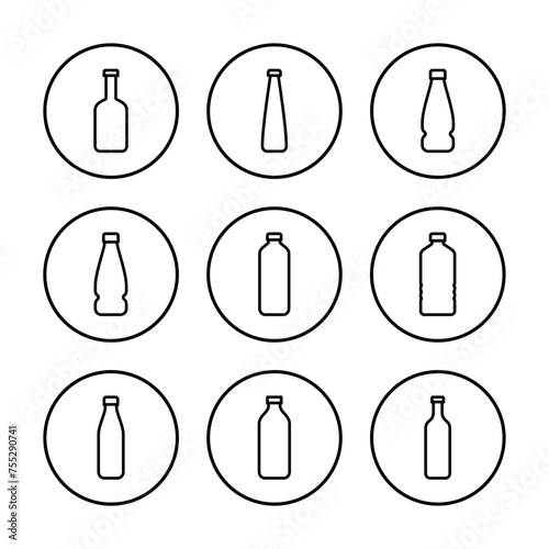 Bottle icon vector illustration. bottle sign and symbol