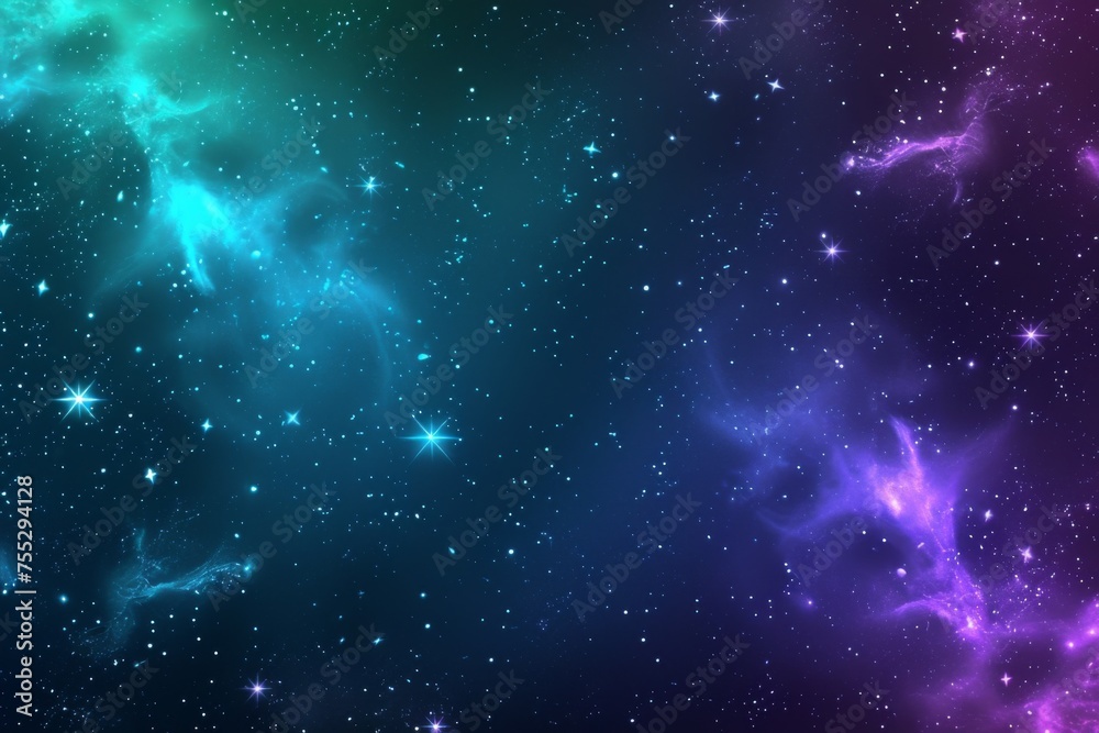 Naklejka premium Cosmic Nebula Space Background