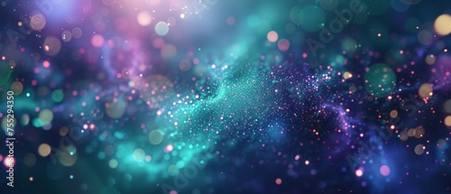 Abstract Glittering Particles Background © GoGameGod