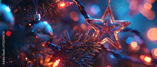 Sparkling Christmas Star Ornament