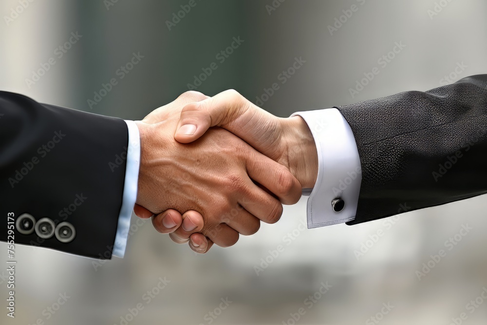 A business handshake A business handshake