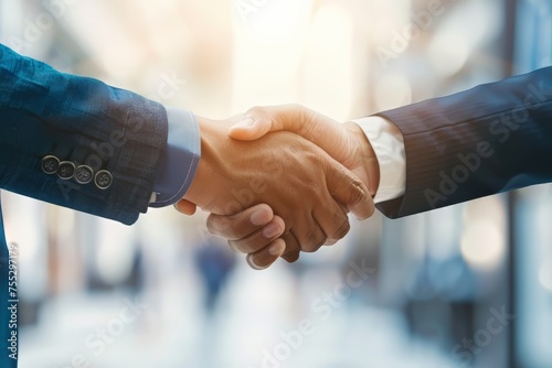 A business handshake