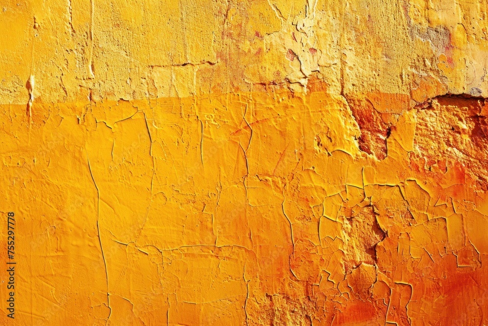 Textured Orange Paint Peeling