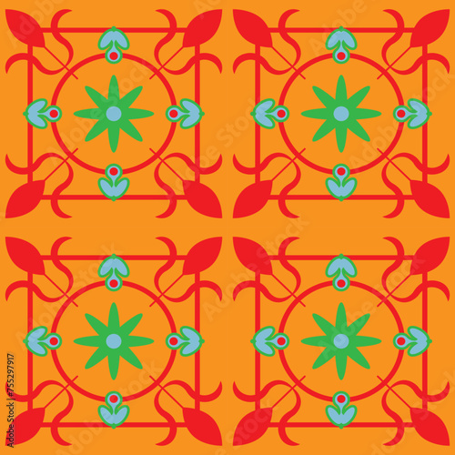 seamless pattern with flowers