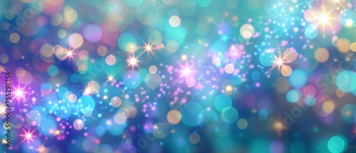 Colorful Sparkling Bokeh Background