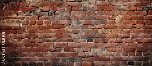 A detailed closeup of a weathered brown brick wall showcases the intricate brickwork and beautiful patterns created by this timeless building material