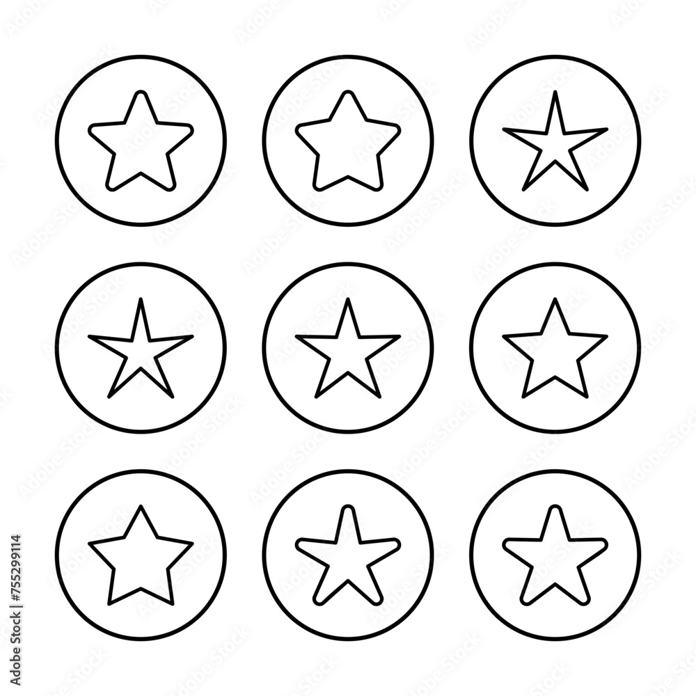 Star Icon vector illustration. rating sign and symbol. favourite star icon Star Icon vector illustration. rating sign and symbol. favourite star icon
