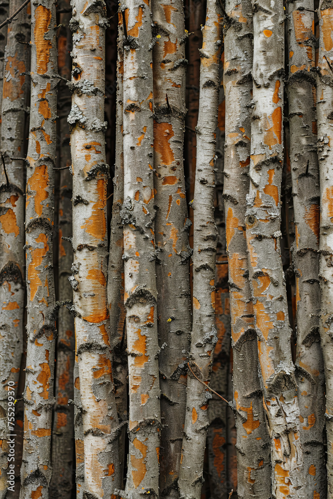 Obraz premium Texture of tree trunks