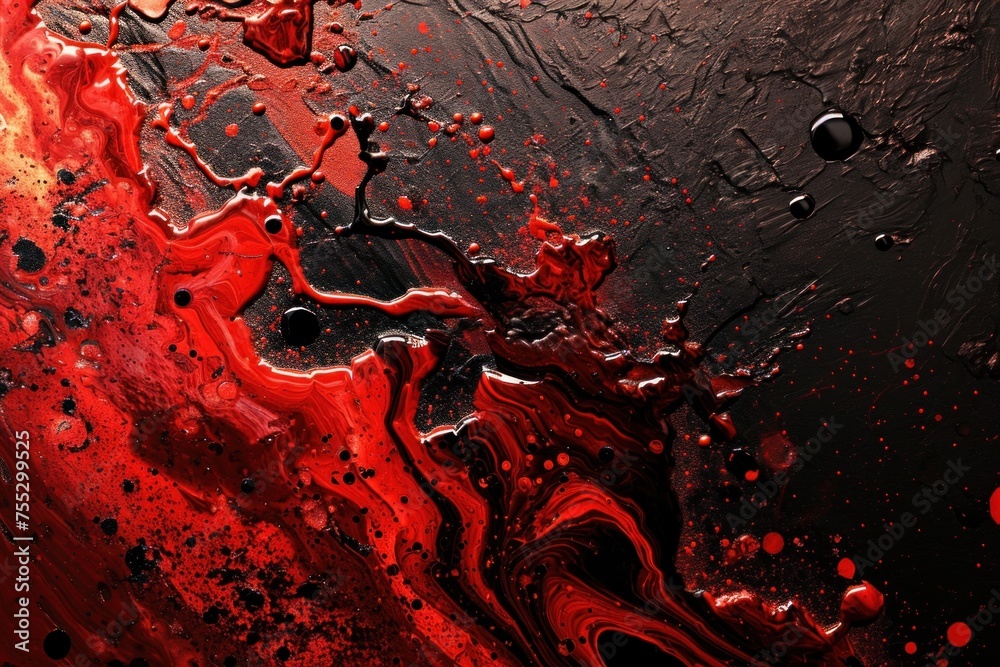 Abstract Red and Black Textured Background