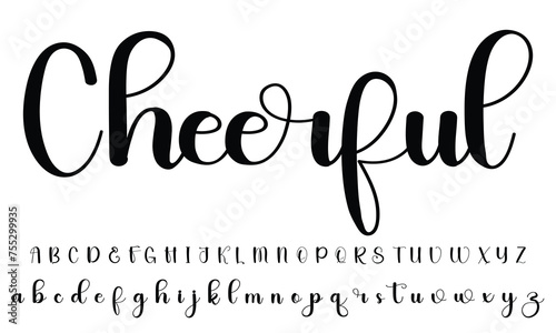 Best Alphabet Beautiful Signature Brush handwritten type font 3
