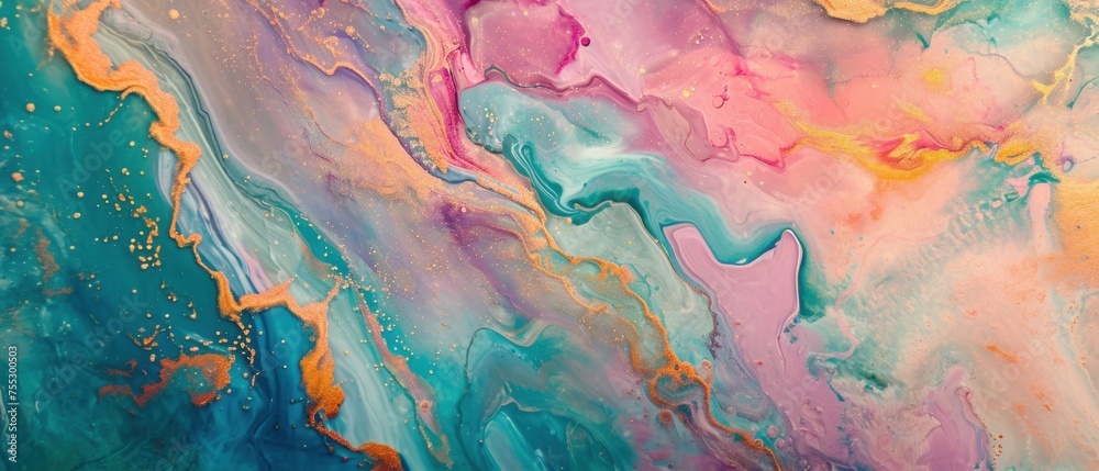 Abstract Colorful Paint Swirls Background Abstract Colorful Paint Swirls Background