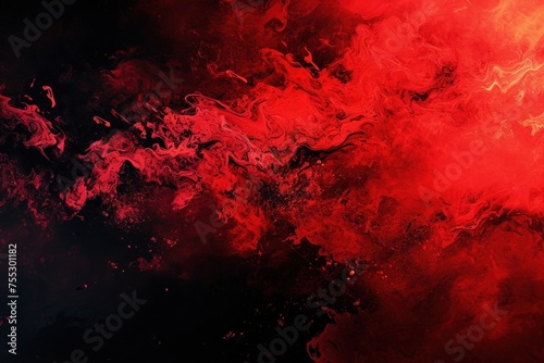 Abstract Red and Black Fluid Art Texture