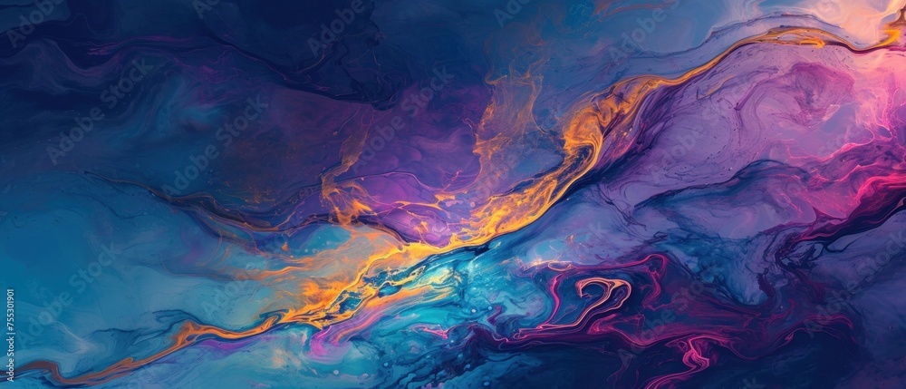 Abstract Colorful Swirl Background