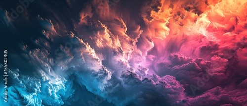 Surreal Sky with Vivid Colors
