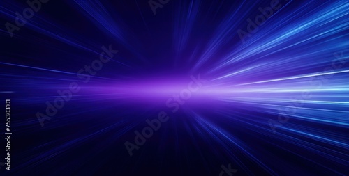 Abstract Blue Light Speed Background