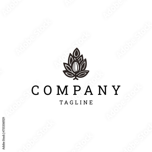 Cacao logo vector icon design template