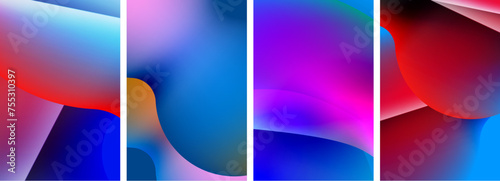 Abstract colors. Abstract backgrounds for wallpaper, business card, cover, poster, banner, brochure, header, website