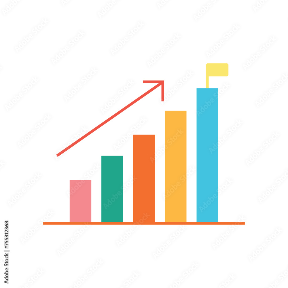 Flat Goal Icon Symbol Vector Illustration Flat Goal Icon Symbol Vector Illustration