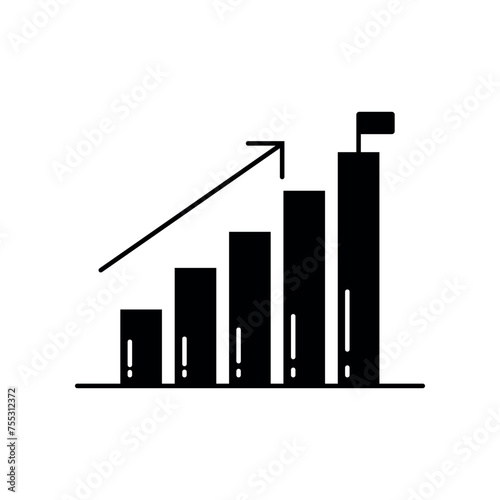 Free Download Goal Fill Icon Symbol Vector. Black Glyph Goal Icon - GFXLoad