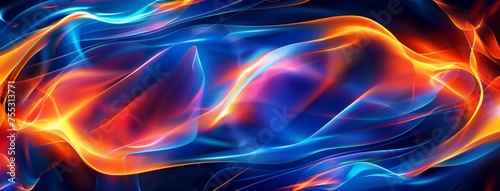 Abstract Fiery and Cool Waves