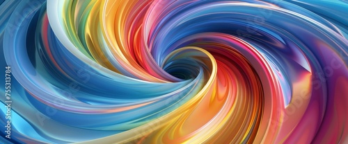 Vibrant Abstract Swirl Background