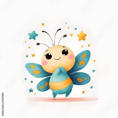 Simple Butterfly Dancing on a Star for toddlers book