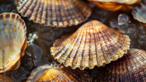 Beautiful sea shells, sea shells, clam shells