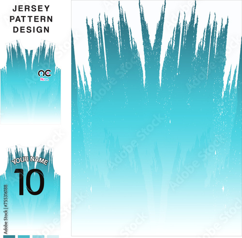 Abstract ice wall concept vector jersey pattern template for printing or sublimation sports uniforms football volleyball basketball e-sports cycling and fishing Free Vector. photo