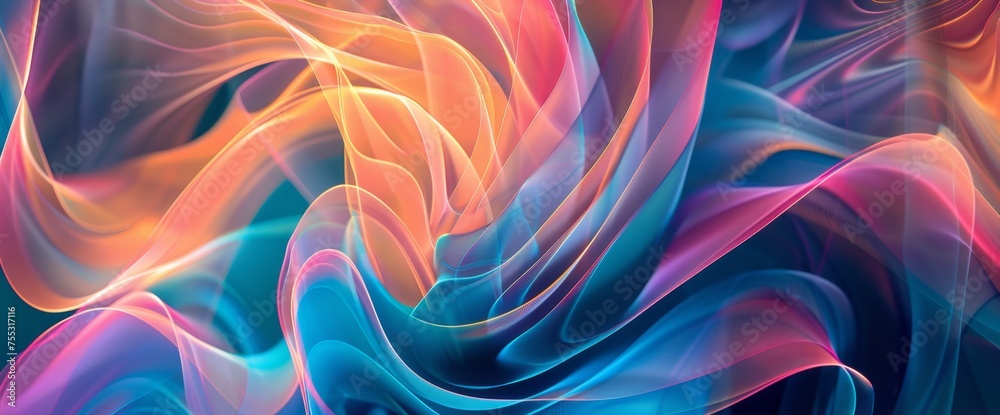 Vibrant Abstract Wave Background Vibrant Abstract Wave Background