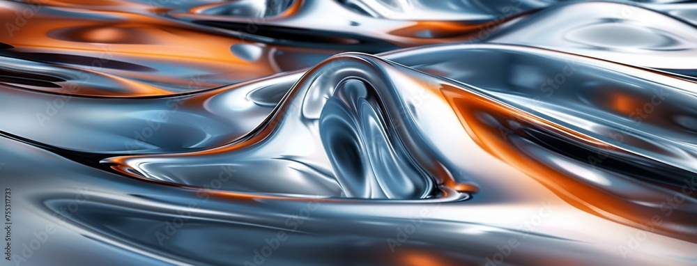 Abstract Metallic Waves