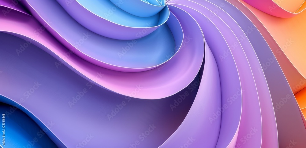 Fototapeta premium Abstract Colorful Wave Background