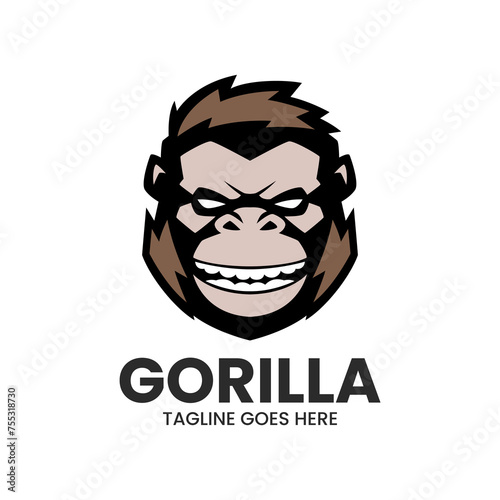 Gorilla Smile Logo Template