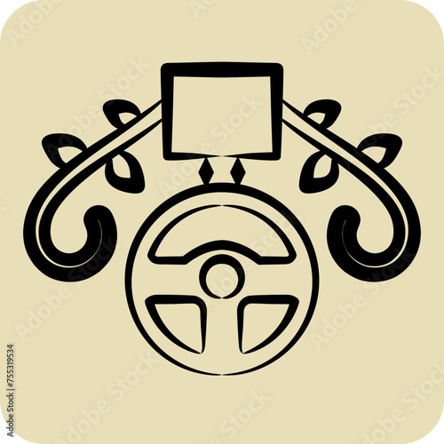 Icon Medal. related to Racing symbol. hand drawn style. simple design editable. simple illustration photo