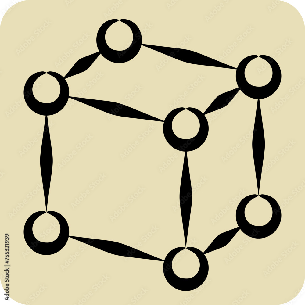 Icon Framework. related to 3D Visualization symbol. hand drawn style. simple design editable. simple illustration Icon Framework. related to 3D Visualization symbol. hand drawn style. simple design editable. simple illustration
